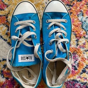 Blue Converse All Star Low Tops